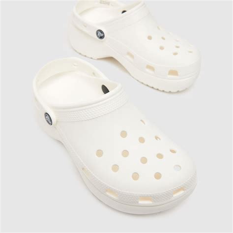 white crocs from a distance